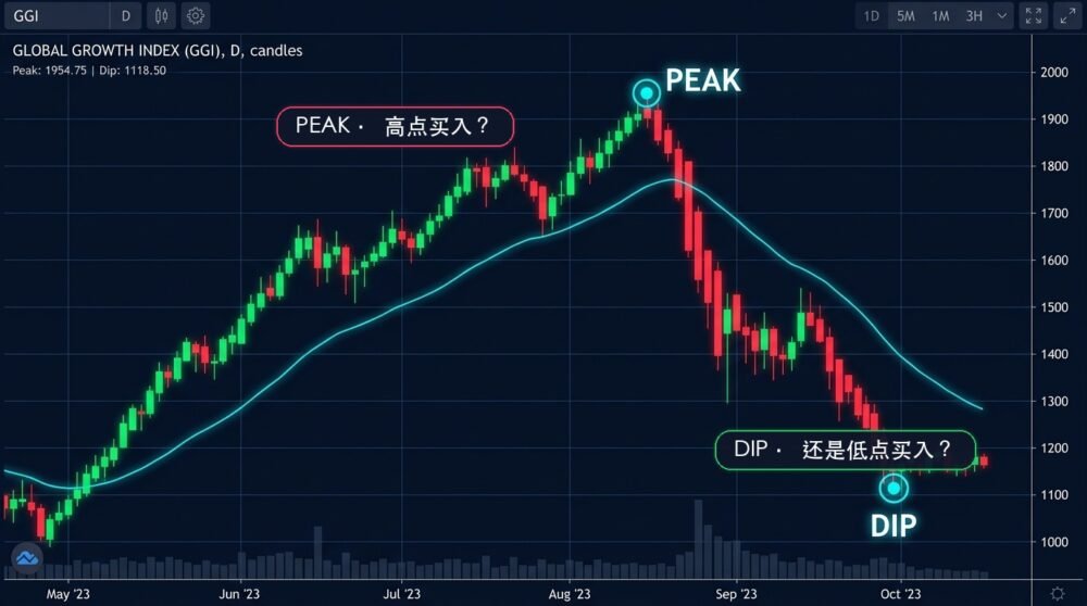 金融资产周期K线图：你会选择在高点买还是在低点买？